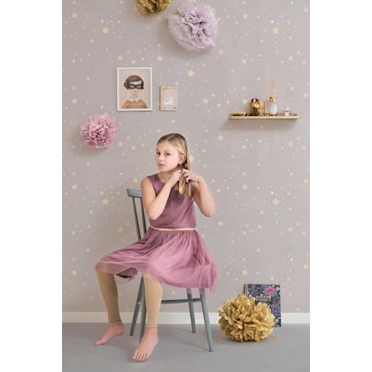 Majvillan, wallpaper for the children's room Twinkle, dusty lilac