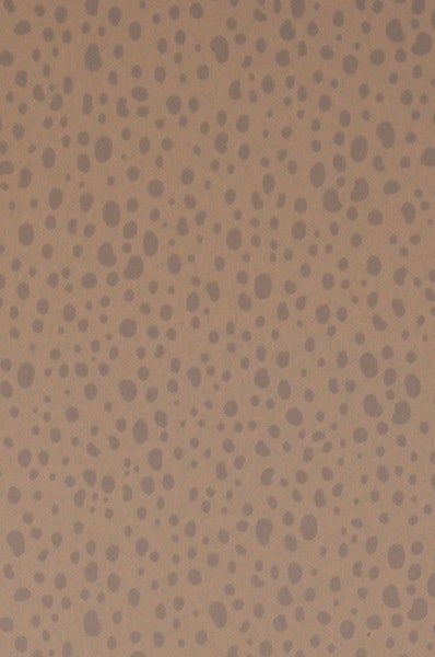 Majvillan, tapet till barnrummet Animal dots, soft brown 
