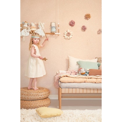 Majvillan, wallpaper for the children's room Dots, soft pink