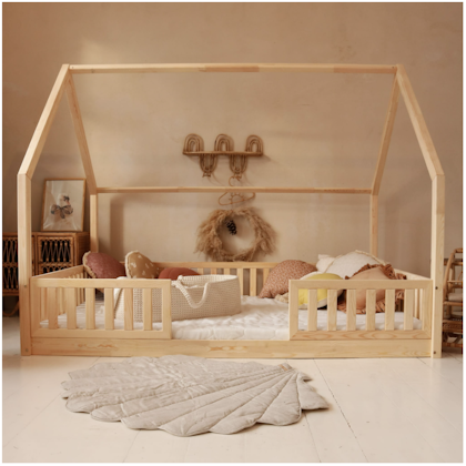 Natural large house bed Bianca Duo 140x200 cm