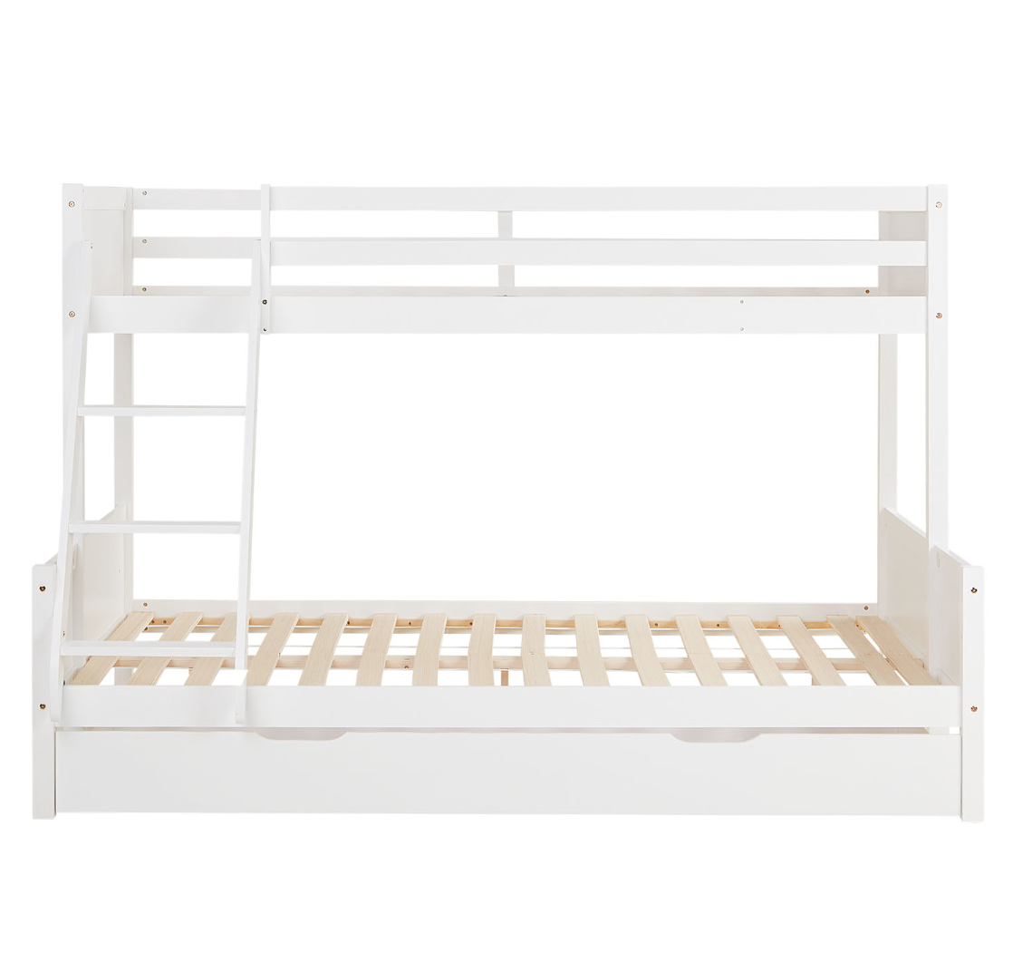 White bunk bed family bed 140x200 / 90x200 