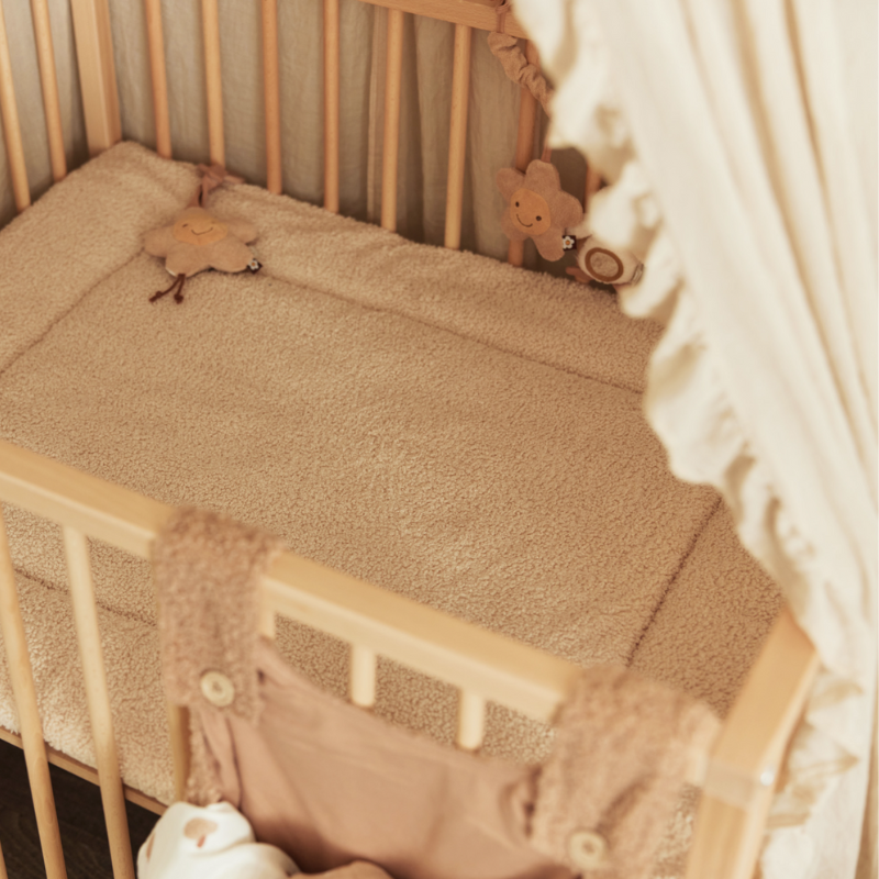Jollein, nougat bed canopy with frill 