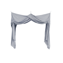 Babylove, Bed drape sänghimmel, grå