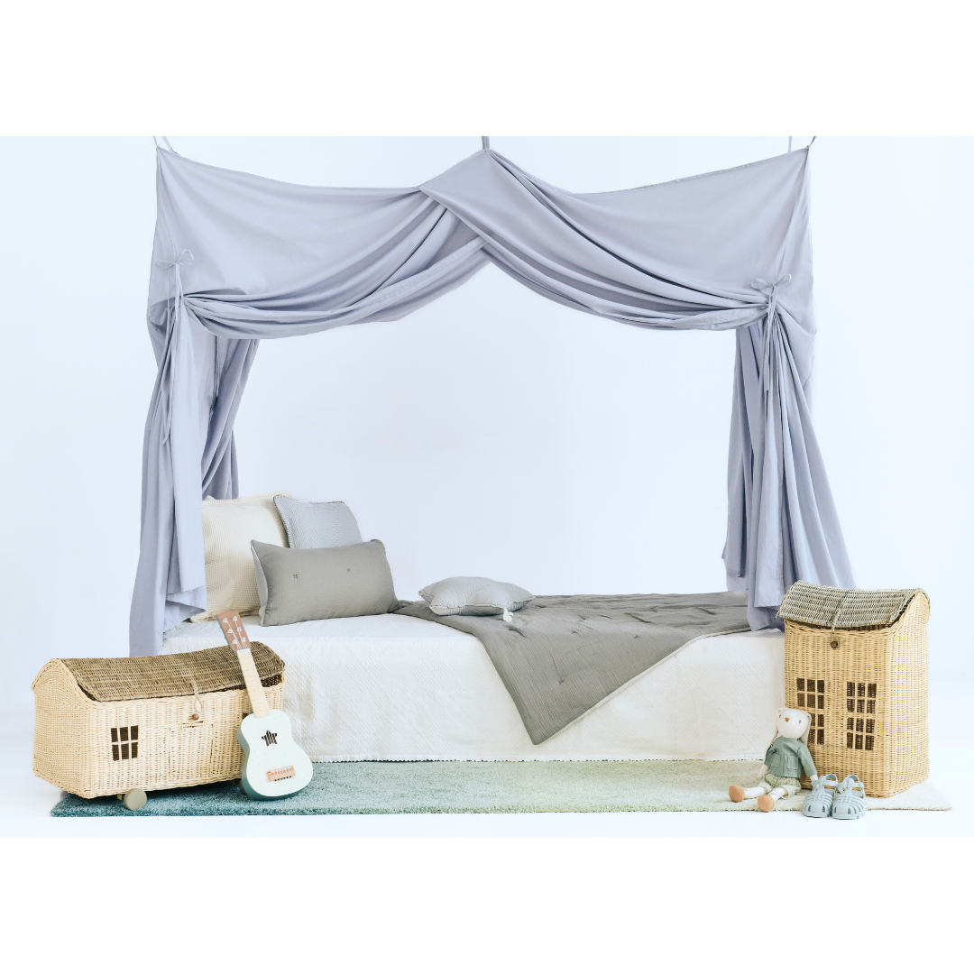 Babylove, Bed drape bed canopy, grey 