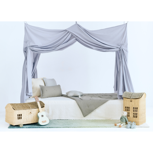 Babylove, Bed drape bed canopy, grey