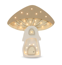 Little Lights, Nattlampa, Mushroom House, Light Brown