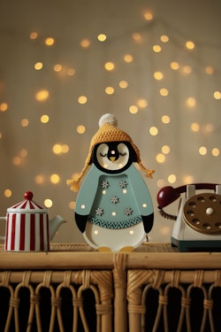 Little Lights, Nattlampa till barnrummet, baby pingvin blue