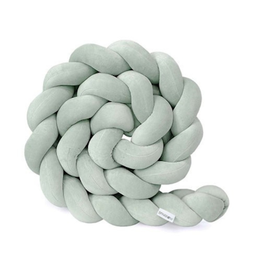 Spjälsängsskydd flätad, Powder Mint