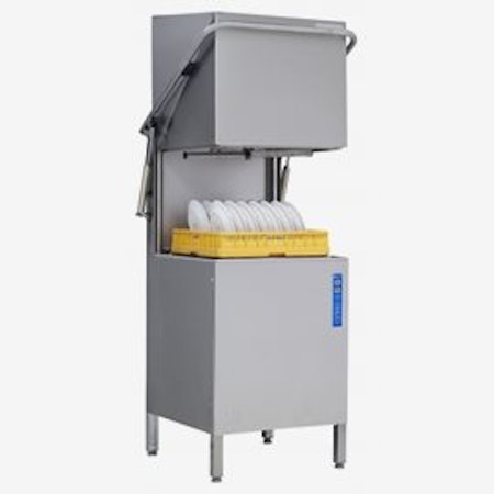 Wexiödisk WD-6 - Huvdiskmaskin Wexiödisk WD6 Huvdiskmaskin, Svensktillverkad kvalité diskmaskin. Med huv. Utrustad med 3 st diskkorgar och torkmedelsdosering.