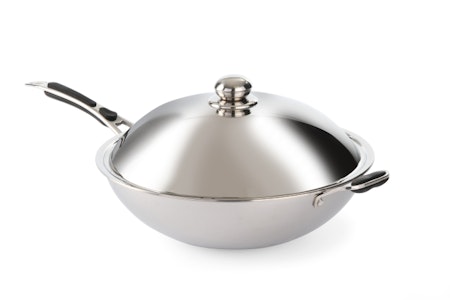 WOK 3-PLY WITH LID 36 CM - FOR INDUCTION WOK