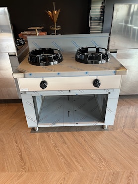 WOKSPIS, 2 LÅGOR 2x14kW,  1000X600 MM, GOLVMODELLL, CASTA