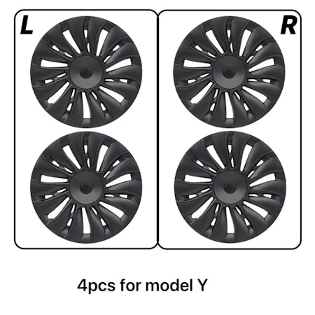 19" Gemini hjulkapsler Model Y