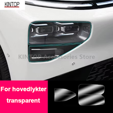 Transparent beskyttelsesfolie hovedlykter