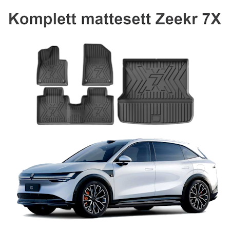 Komplett mattesett Zeekr 7X