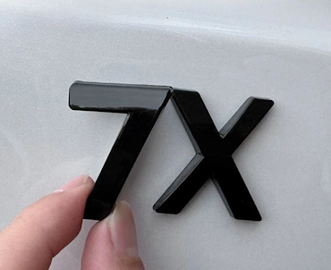 Sort modellbetegnelse 7X