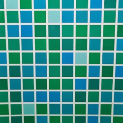 Kakeldekor, grön mosaik