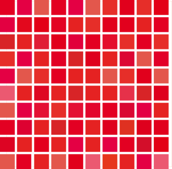 Kakeldekor, röd mosaik