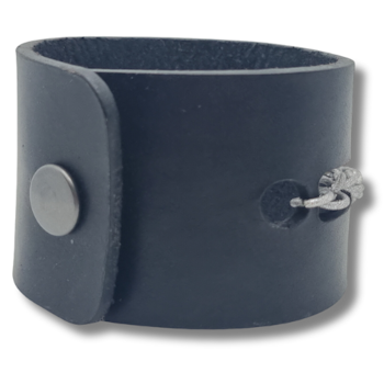Armband, läder med kedja