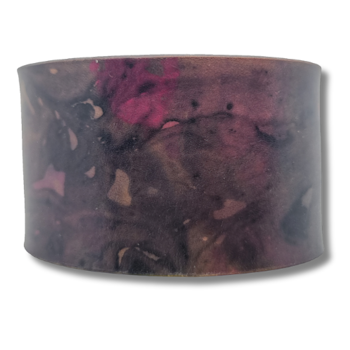 Armband, läder/marmorerat