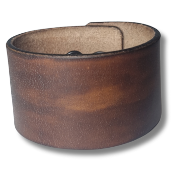 Armband, läder med hemlig text
