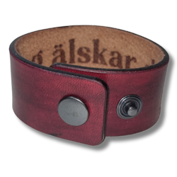 Armband, läder med hemlig text