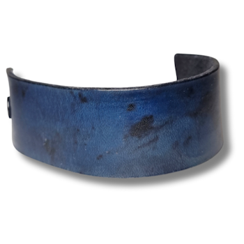 Armband, läder/marmorerat