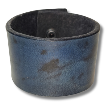 Armband, läder/marmorerat