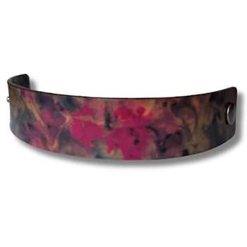 Armband, läder/marmorerat