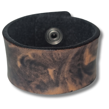 Armband, läder/marmorerat