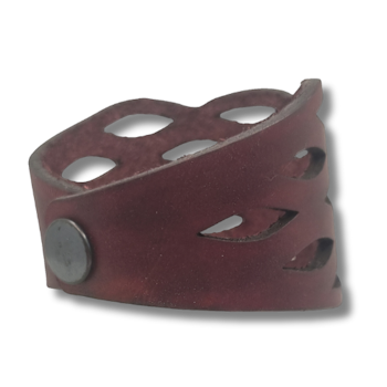 Armband, läder, moln/brunt