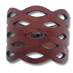 Armband, läder, moln/brunt