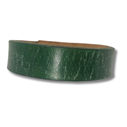 Armband, läder/grönt. Hemlig text "Jag är fan bra!" inuti