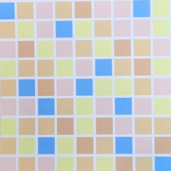Kakeldekor, blek pastell mosaik