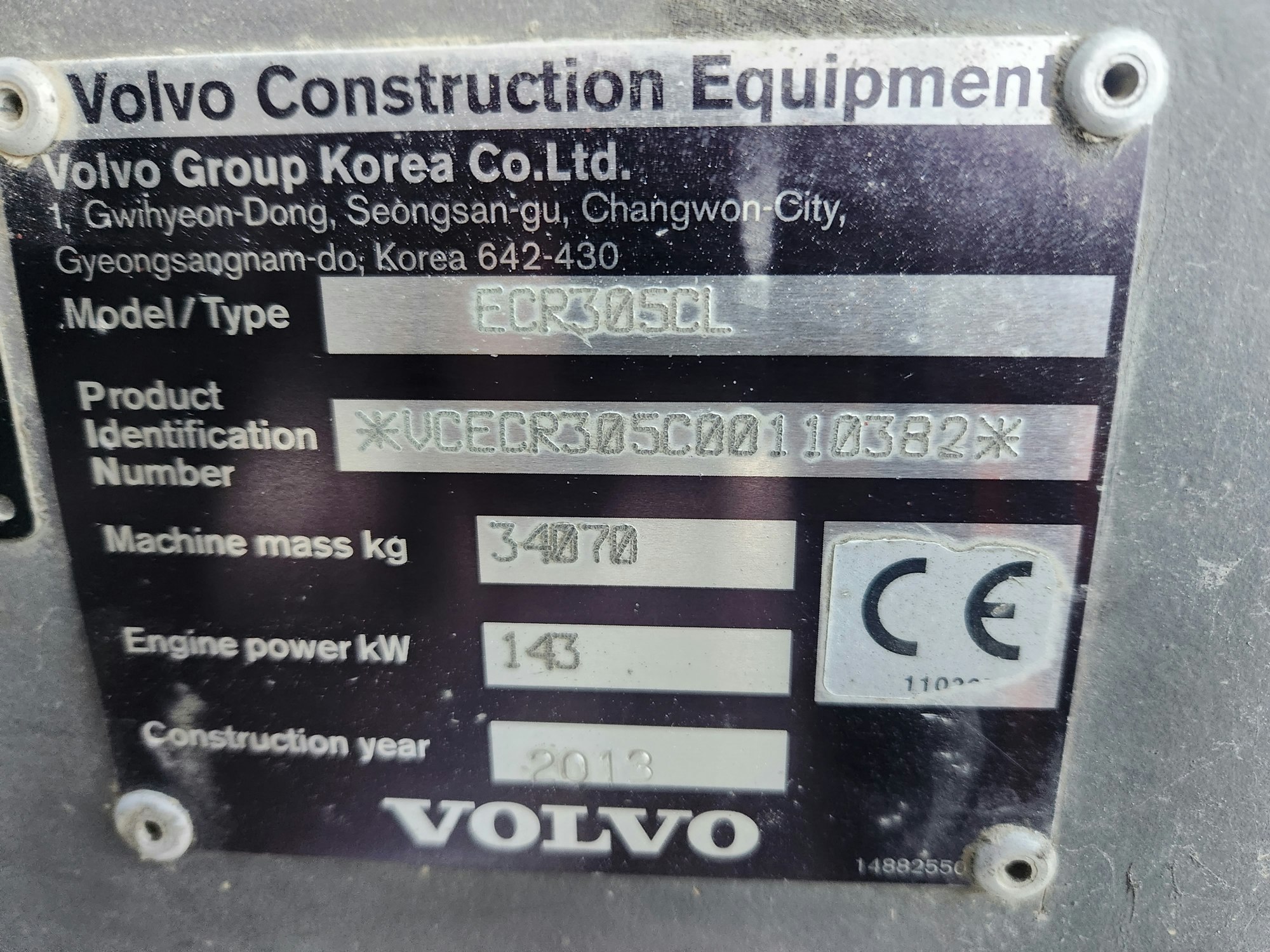 Volvo EC305CL