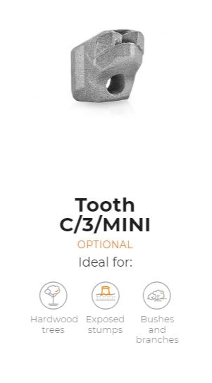 Tooth type MINI C/3