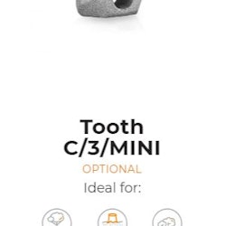 Tooth type MINI C/3