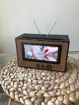 Mønster på retro-TV av diy_camilla