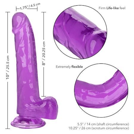 Calex Size Queen Strapon Dildo – Lila 20,25 cm x 3,75 cm för Exklusiv Njutning och Stimulans
