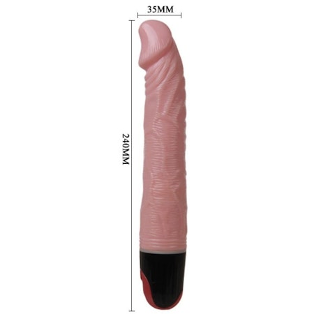 Baile Multispeed vibrator hudfärgad 24 cm x 3,5 cm för anpassad och kraftfull stimulans