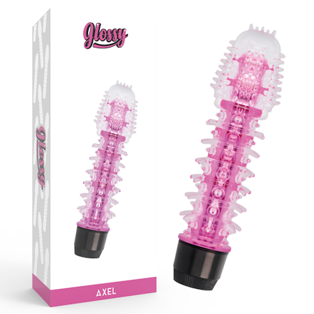 Glossy Axel Vibrator Rosa 14 cm för Kompakt och Intensiv Stimulans