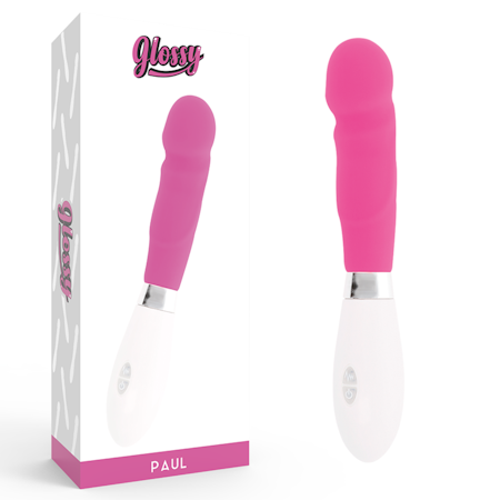 Glossy Paul Vibrator Rosa 12 cm för Kompakt och Effektiv Stimulans