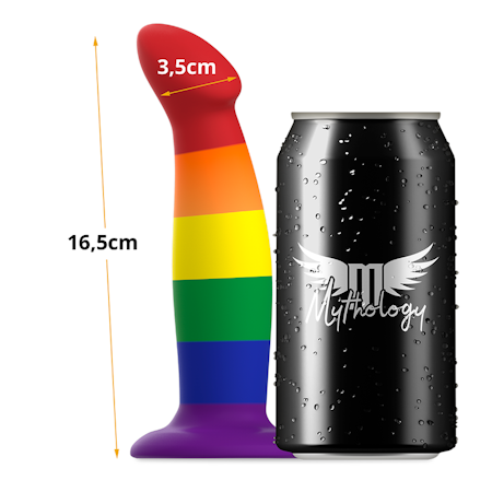 Mythology Garrick Pride Dildo Medium 16,5 cm x 3,5 cm för Realistisk och Intensiv Njutning