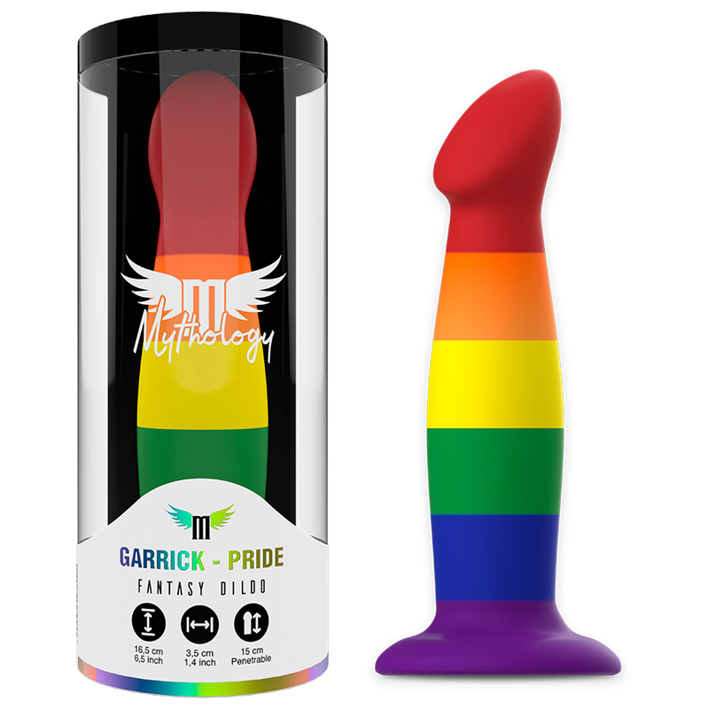 Mythology Garrick Pride Dildo Medium 16,5 cm x 3,5 cm för Realistisk och Intensiv Njutning