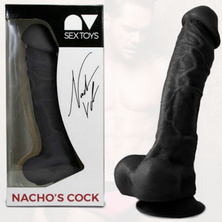 Nacho's Cock Dildo Svart 24 cm x 6 cm – Realistisk Dildo för Intensiv Stimulans och Maximalt Njutning – Perfekt för De Som Söker Storlek och Kvalitet!