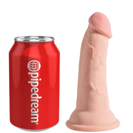 Kingcock Triple Density Strapon Dildo 13 cm x 4,1 cm – Realistisk Strapon Dildo med Flerlagrig Design för Ökad Stimulans och Naturlig Känsla – Perfekt för Intensiv Upplevelse!