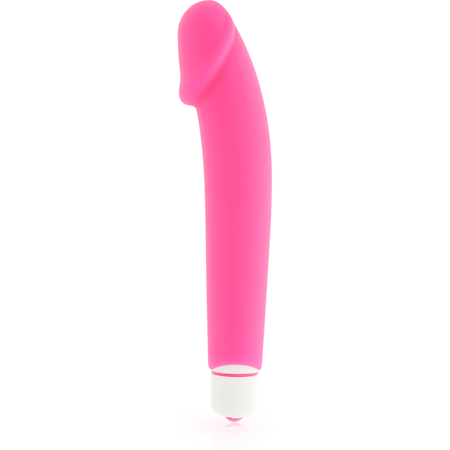 DOLCE VITA REALISTISK ROSA SILIKON VIBRATOR 15,8 CM X 3,1CM