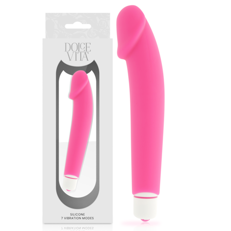 Dolce Vita Realistisk Rosa Silikon Vibrator 15,8 cm x 3,1 cm för Naturlig och Intensiv Stimulans