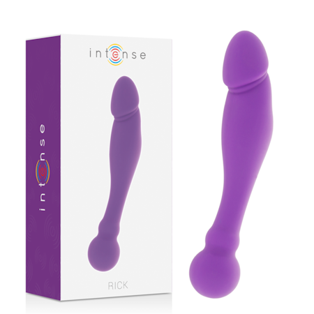 Intense Silikon Rick Dual Lila – Dual Stimulering med Realistisk Design för Intensiv Njutning och Långvarig Komfort – Perfekt för En Upplyftande Upplevelse!