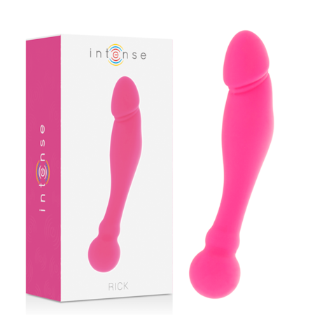 Intense Silikon Rick Dual Rosa – Dual Stimulering med Realistisk Design för Intensiv Njutning och Långvarig Komfort – Perfekt för En Upplyftande Och Sensuell Upplevelse!