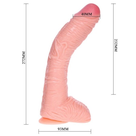 Realistisk G-Punkt Stimulerande Dildo med Sugpropp 27,2 cm x 9,3 cm – För Exakt G-Punkt Stimulans och Intensiv Njutning – Perfekt för Handsfree Användning och Naturlig Känsla!